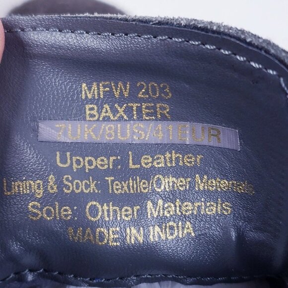 Frank Wright Men's Size 8 BAXTER Black Suede Leather Lace Up Chukka Ankle Boot - Picture 10 of 10